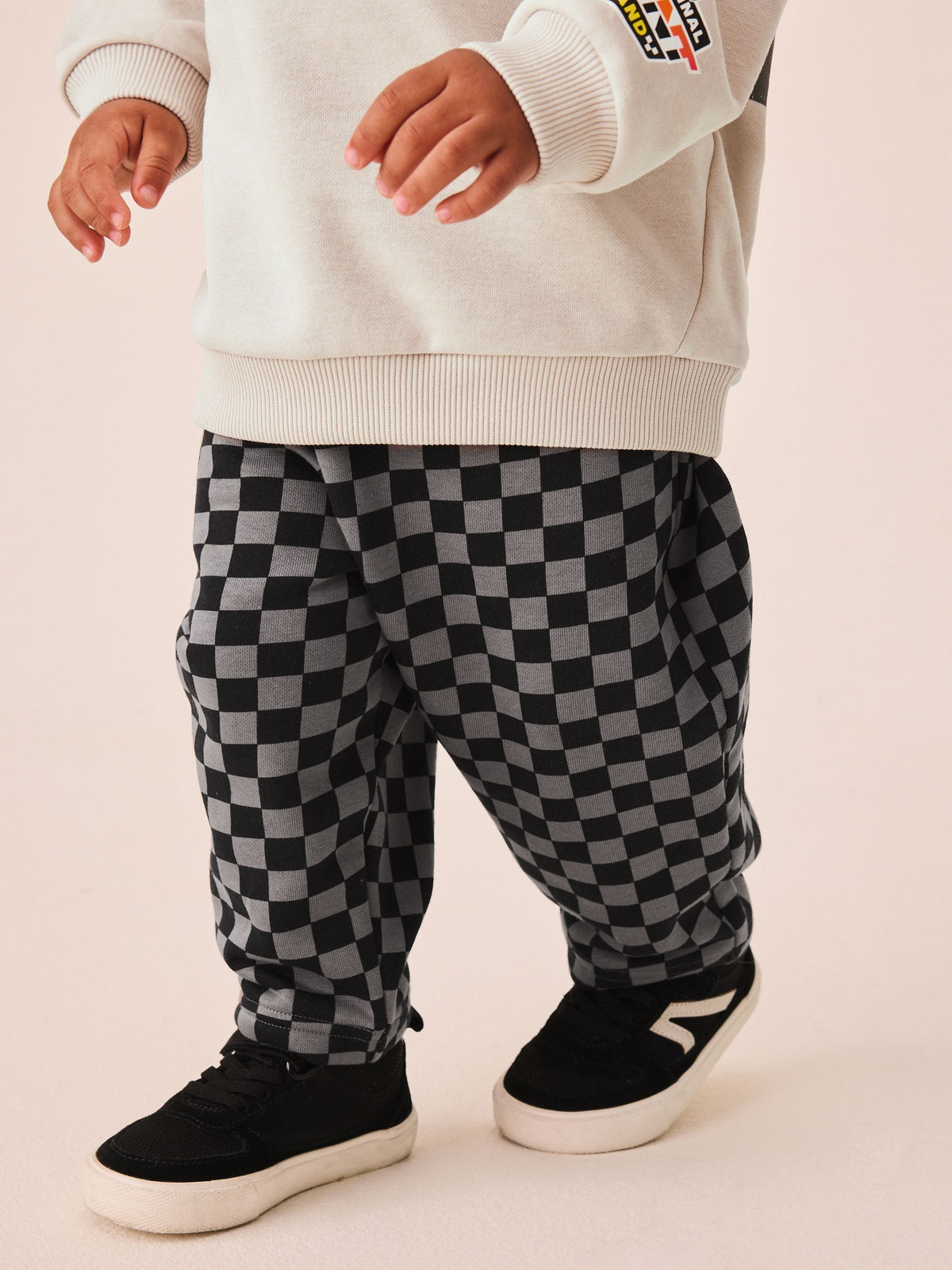 Dsiney Kidz - Grey Checkerboard Hot Wheels Crew And Jogger Set (9mths-8yrs) image 7