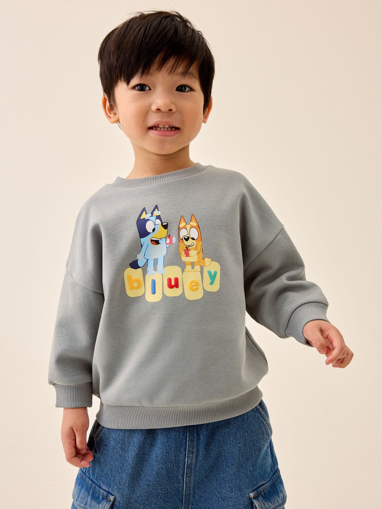 Dsiney Kidz - Grey Bluey Crew Sweatshirt (12mths-8yrs) image 1