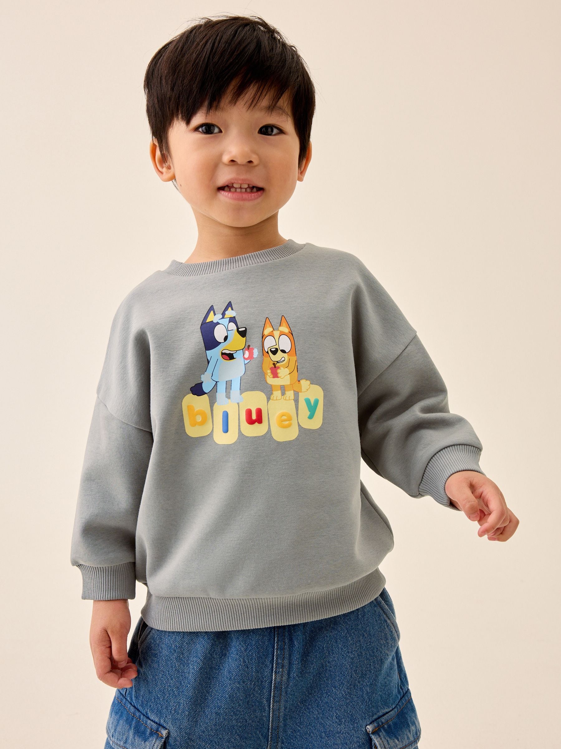 Dsiney Kidz - Grey Bluey Crew Sweatshirt (12mths-8yrs) image 1
