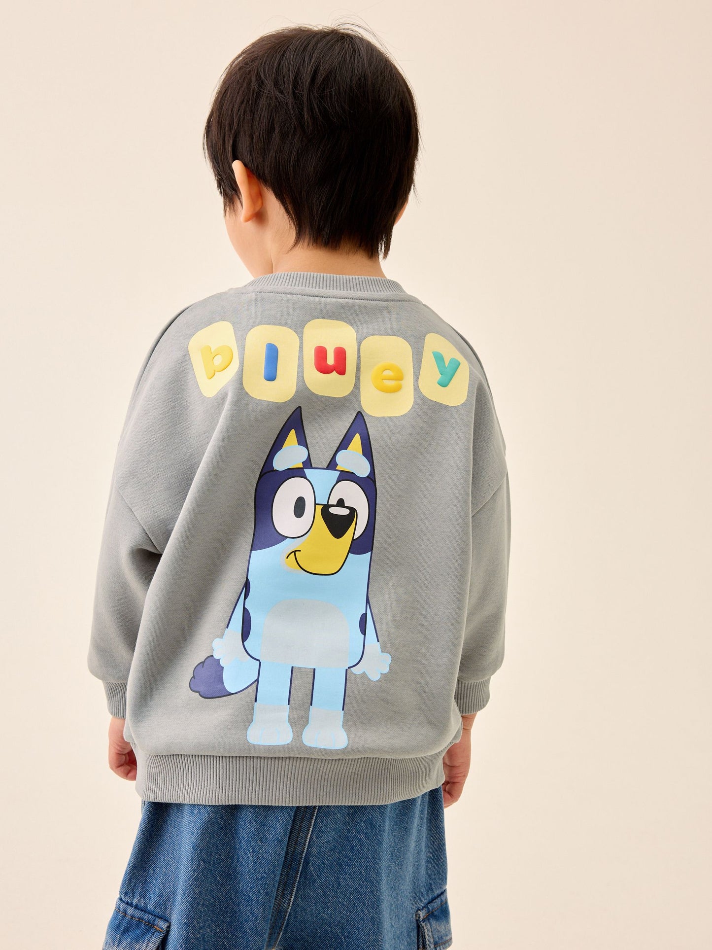 Dsiney Kidz - Grey Bluey Crew Sweatshirt (12mths-8yrs) image 3