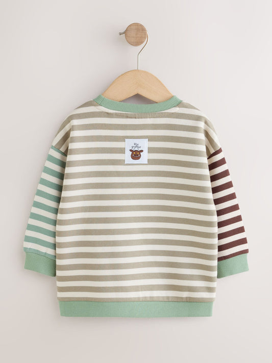 Dsiney Kidz - Ecru Stripe Gruffalo Crew Neck Sweat Top (6mths-8yrs) image 2