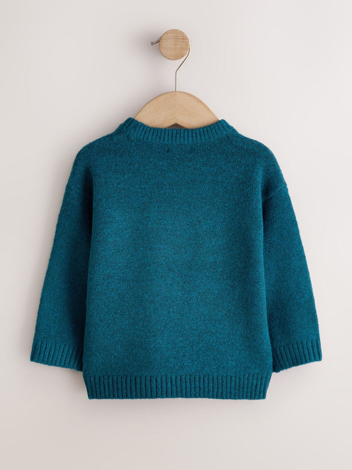Teal Blue Tokyo Knitted Crew Neck Jumper (3mths-7yrs) - image 5