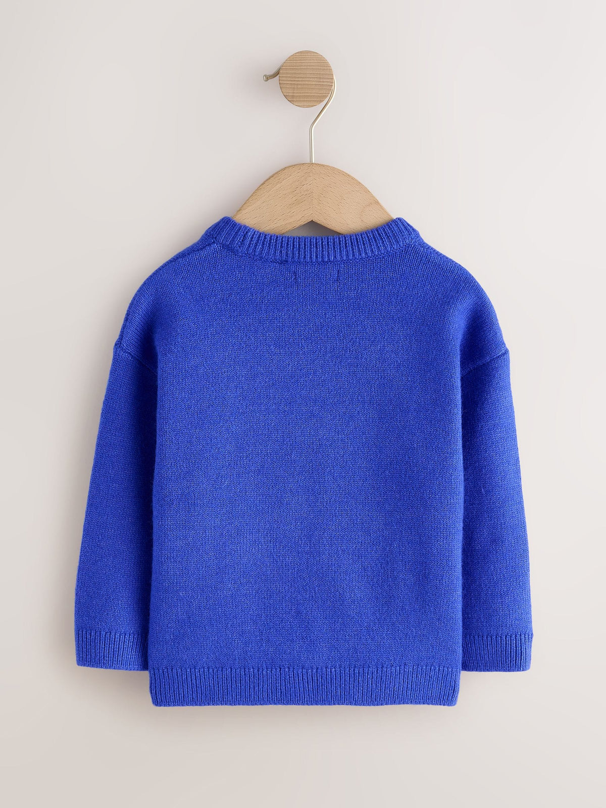 Bright Blue Pancake Character Knitted Crew Neck Jumper (3mths-7yrs) - image 6