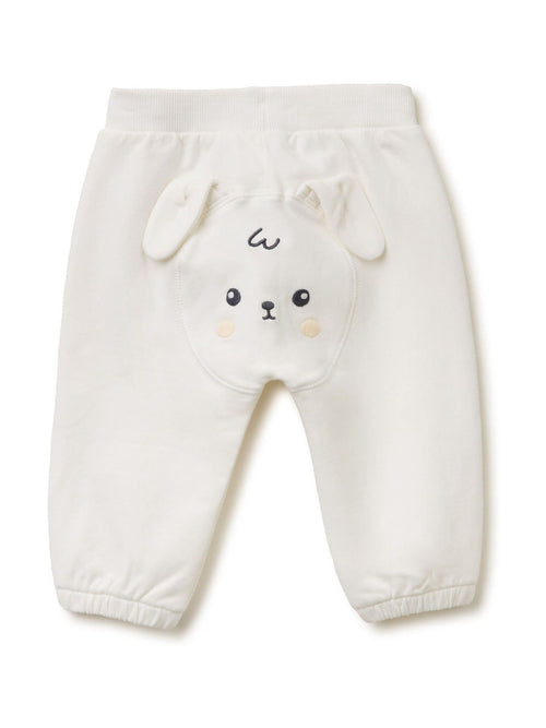 Benetton White Appliqué Animal Joggers image 1