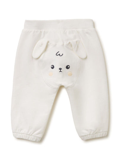 Benetton White Appliqué Animal Joggers image 1