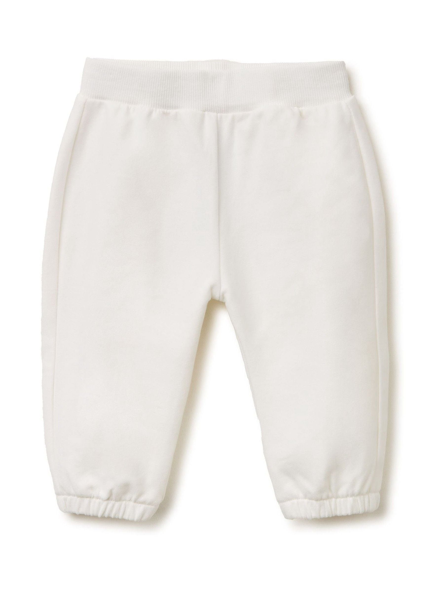 Benetton White Appliqué Animal Joggers image 2