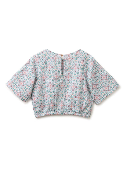Dsiney Kidz - Benetton White All Over Print Blouse image 2