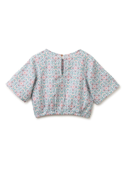 Dsiney Kidz - Benetton White All Over Print Blouse image 2