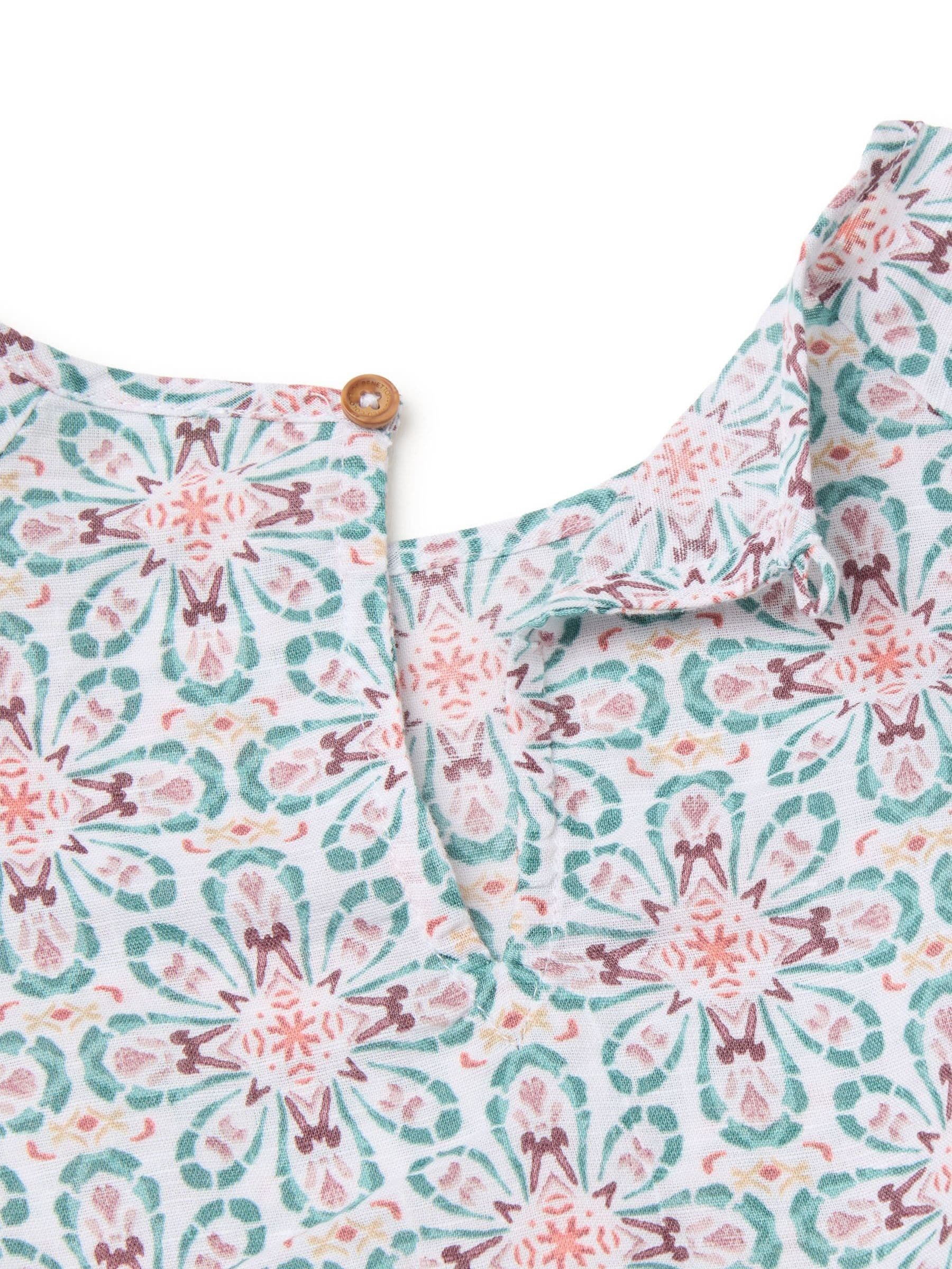 Dsiney Kidz - Benetton White All Over Print Blouse image 3