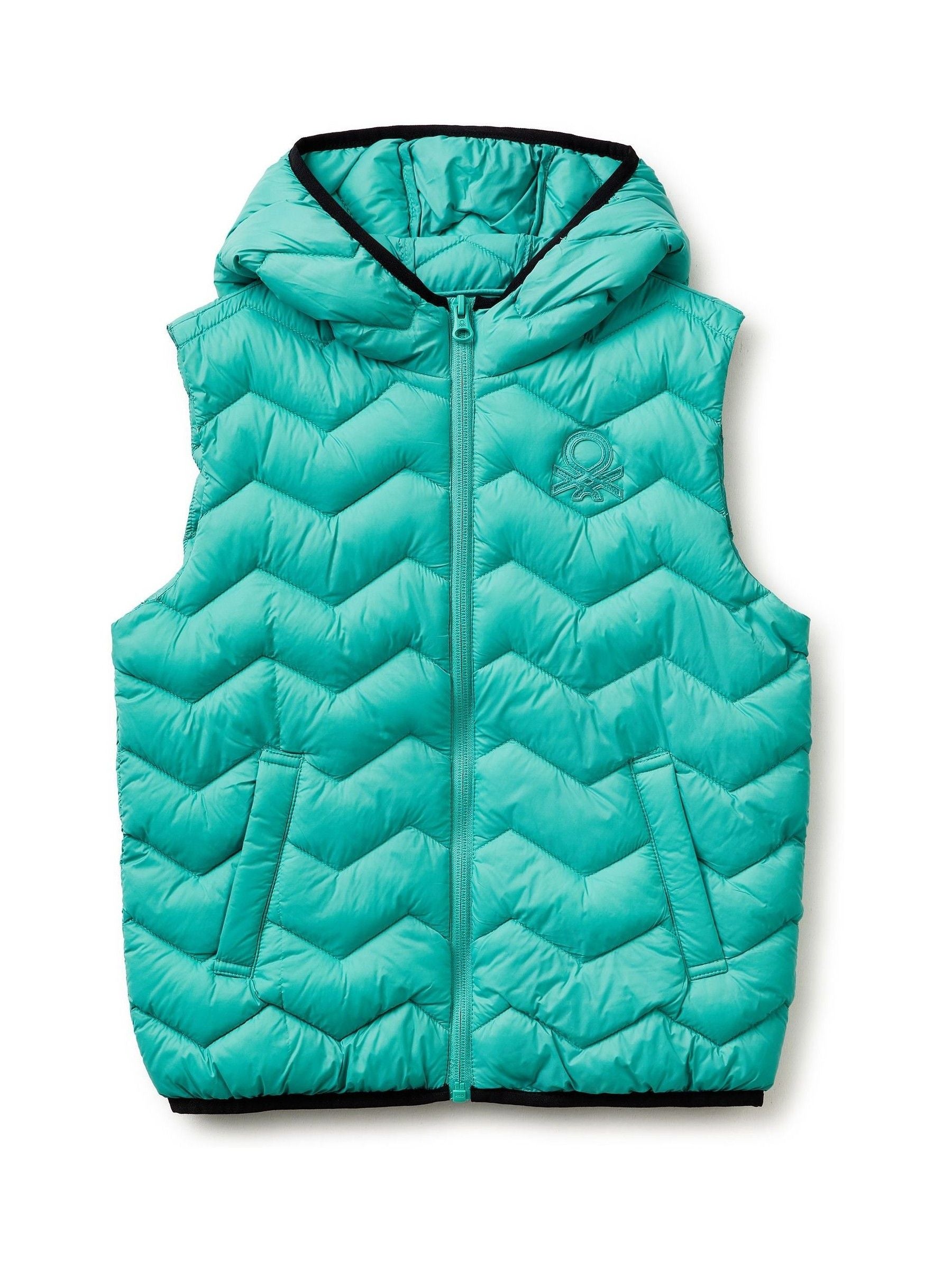 Dsiney Kidz - Benetton Teal Light Puffer Gilet image 1