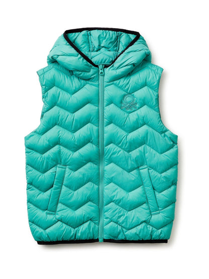 Dsiney Kidz - Benetton Teal Light Puffer Gilet image 1