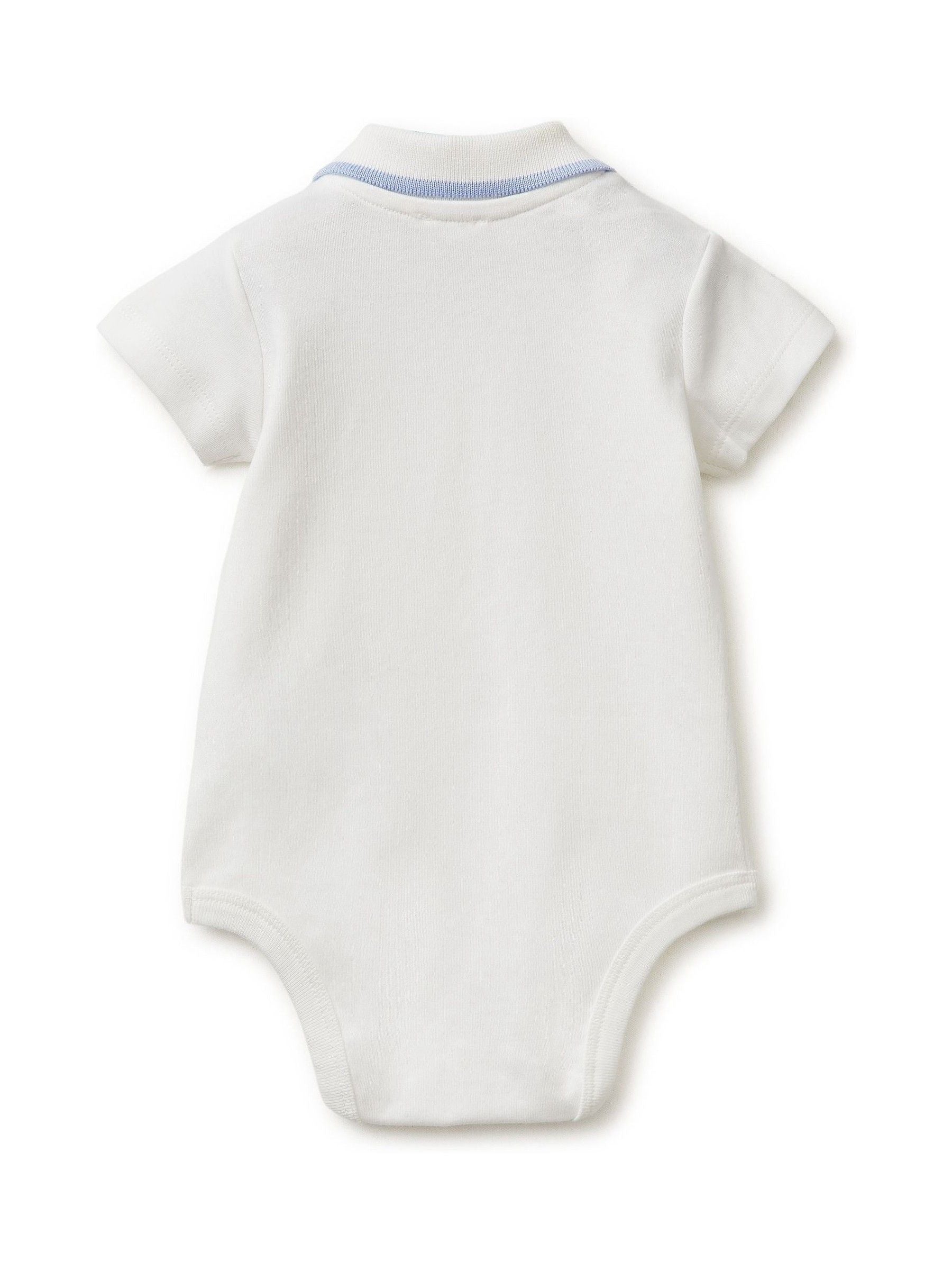 Benetton White Polo Neck Bodysuit image 2