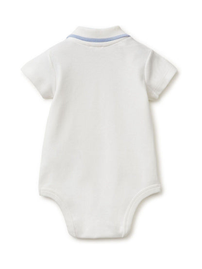 Benetton White Polo Neck Bodysuit image 2