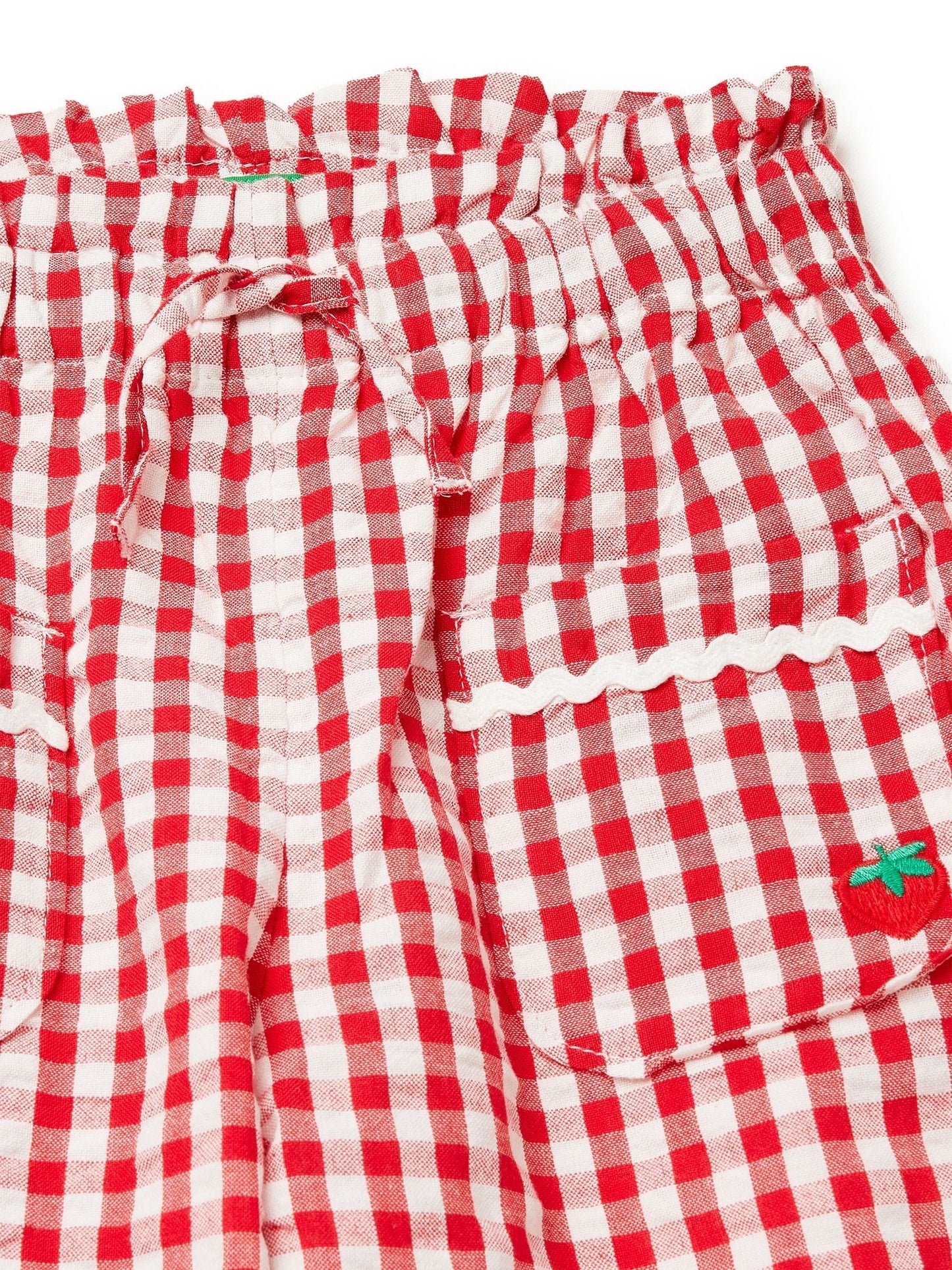 Benetton Red Gingham Trousers image 3