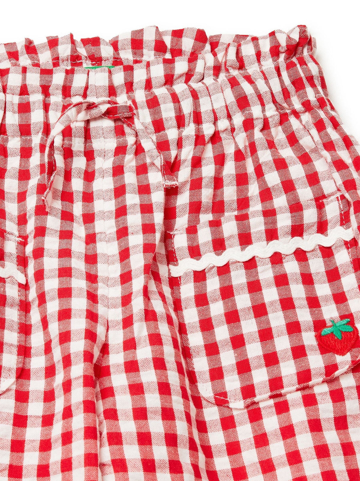 Benetton Red Gingham Trousers image 3