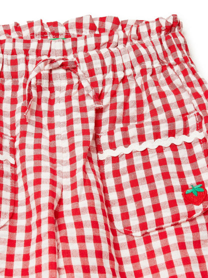 Benetton Red Gingham Trousers image 3