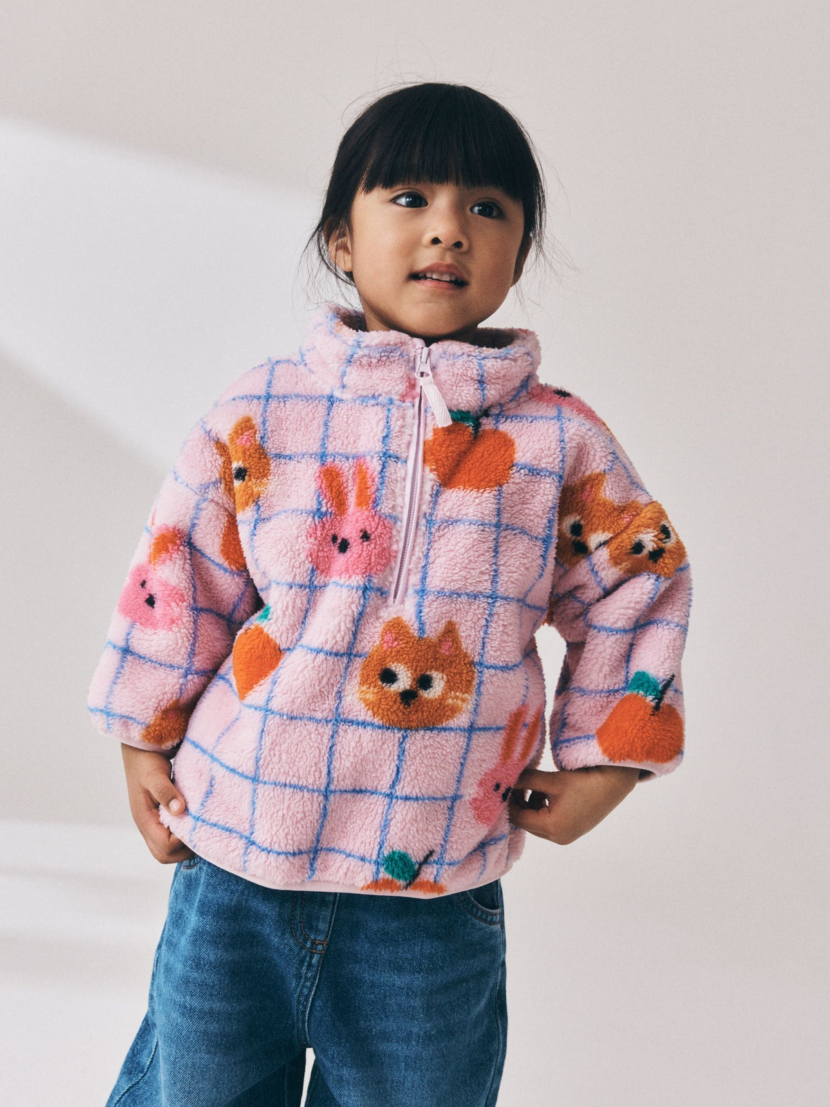 Lilac Purple Pets Half Zip Fleece (3mths-7yrs) - image 2