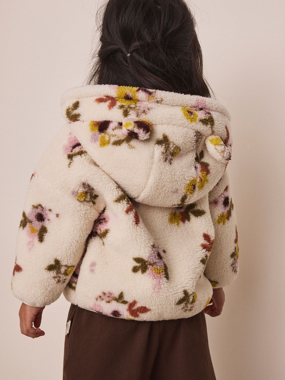 Dsiney Kidz - Cream Floral Zip Through Fleece (3mths-7yrs) image 3