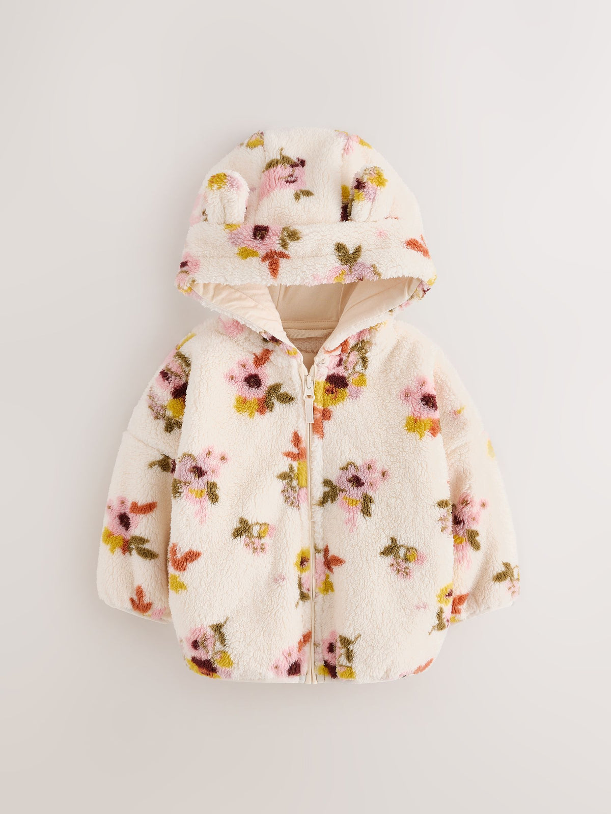 Dsiney Kidz - Cream Floral Zip Through Fleece (3mths-7yrs) image 5
