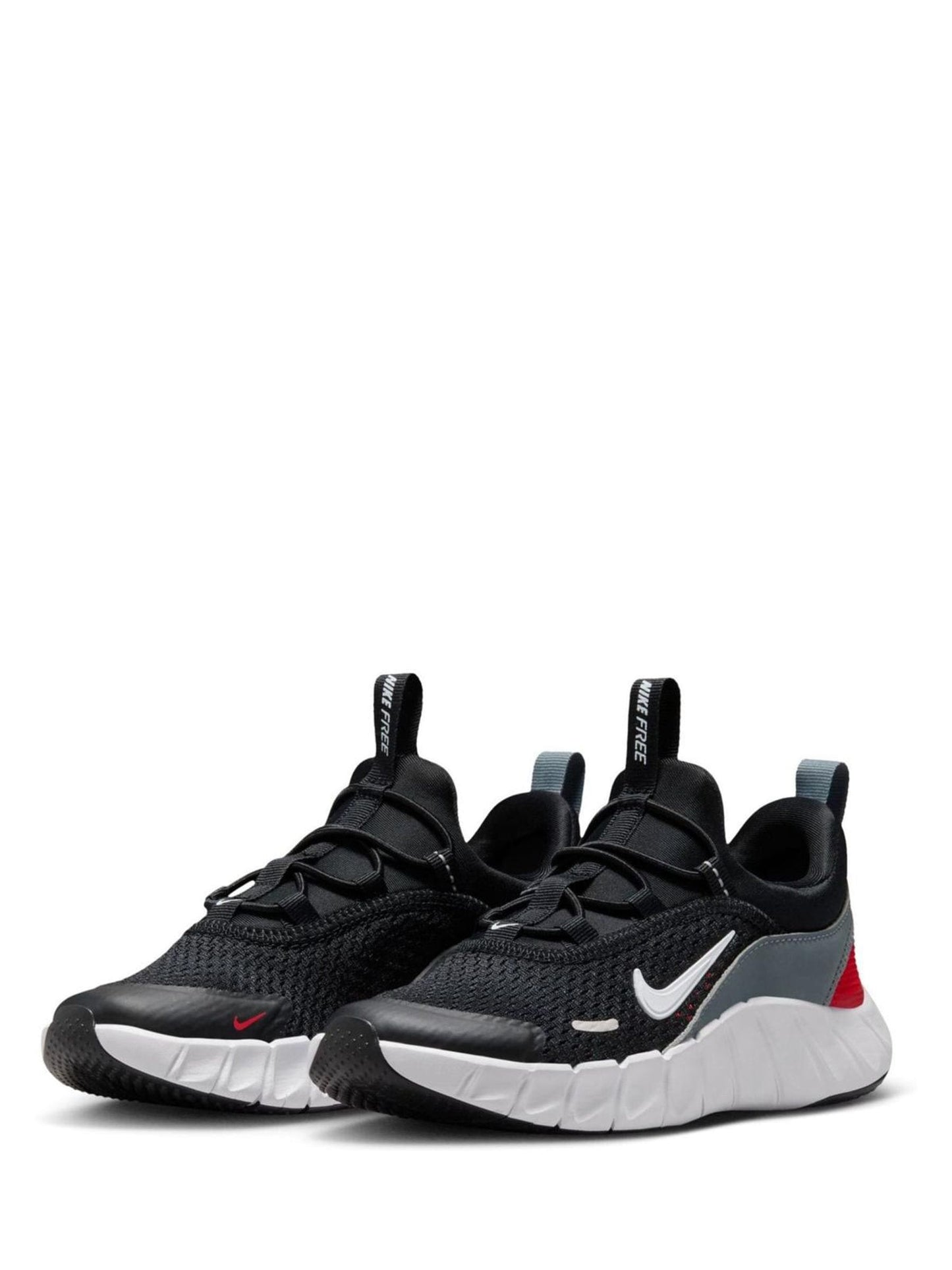 Nike Black Grey Red Junior Free Ride Trainers image 2