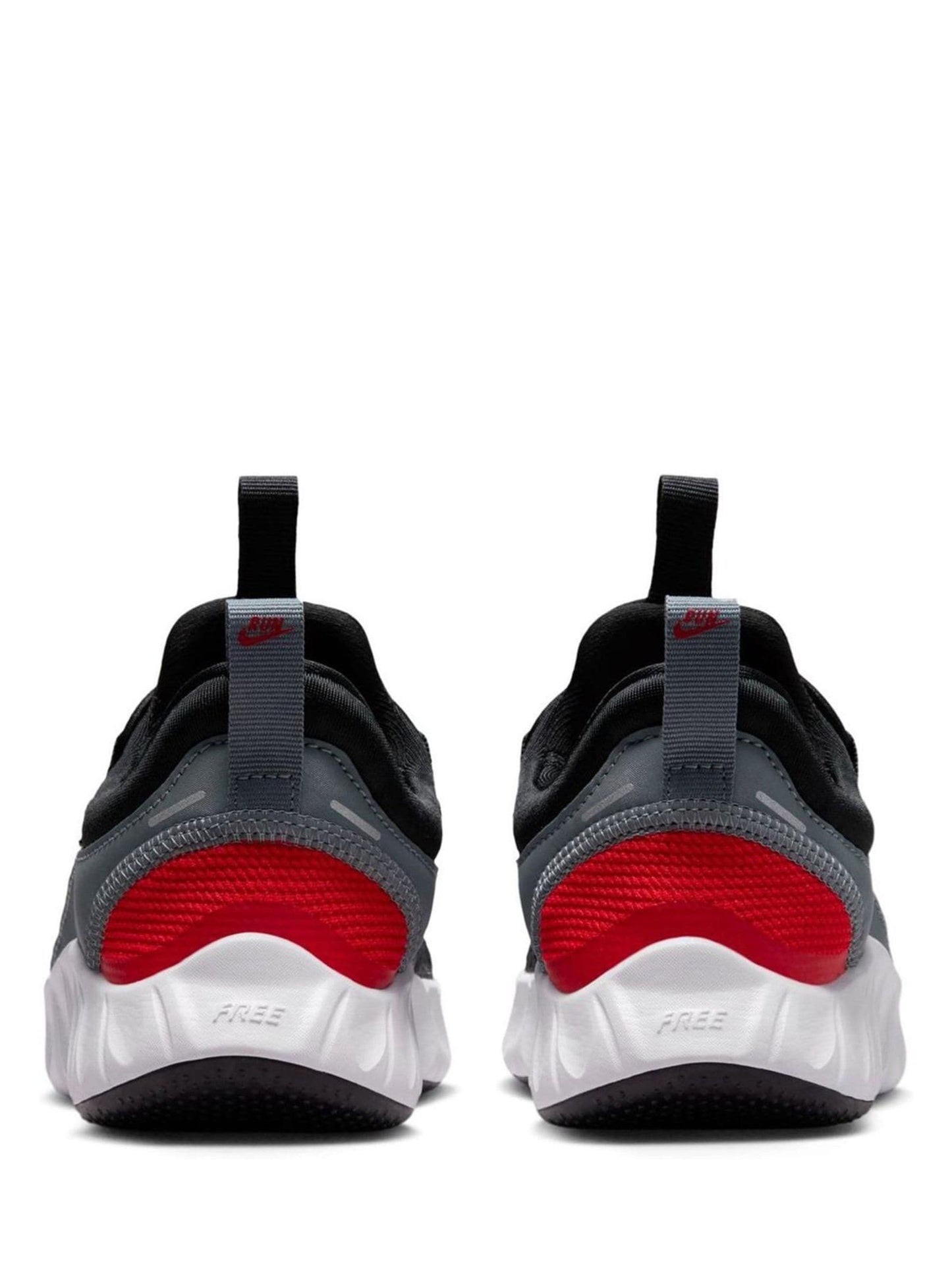 Nike Black Grey Red Junior Free Ride Trainers image 4