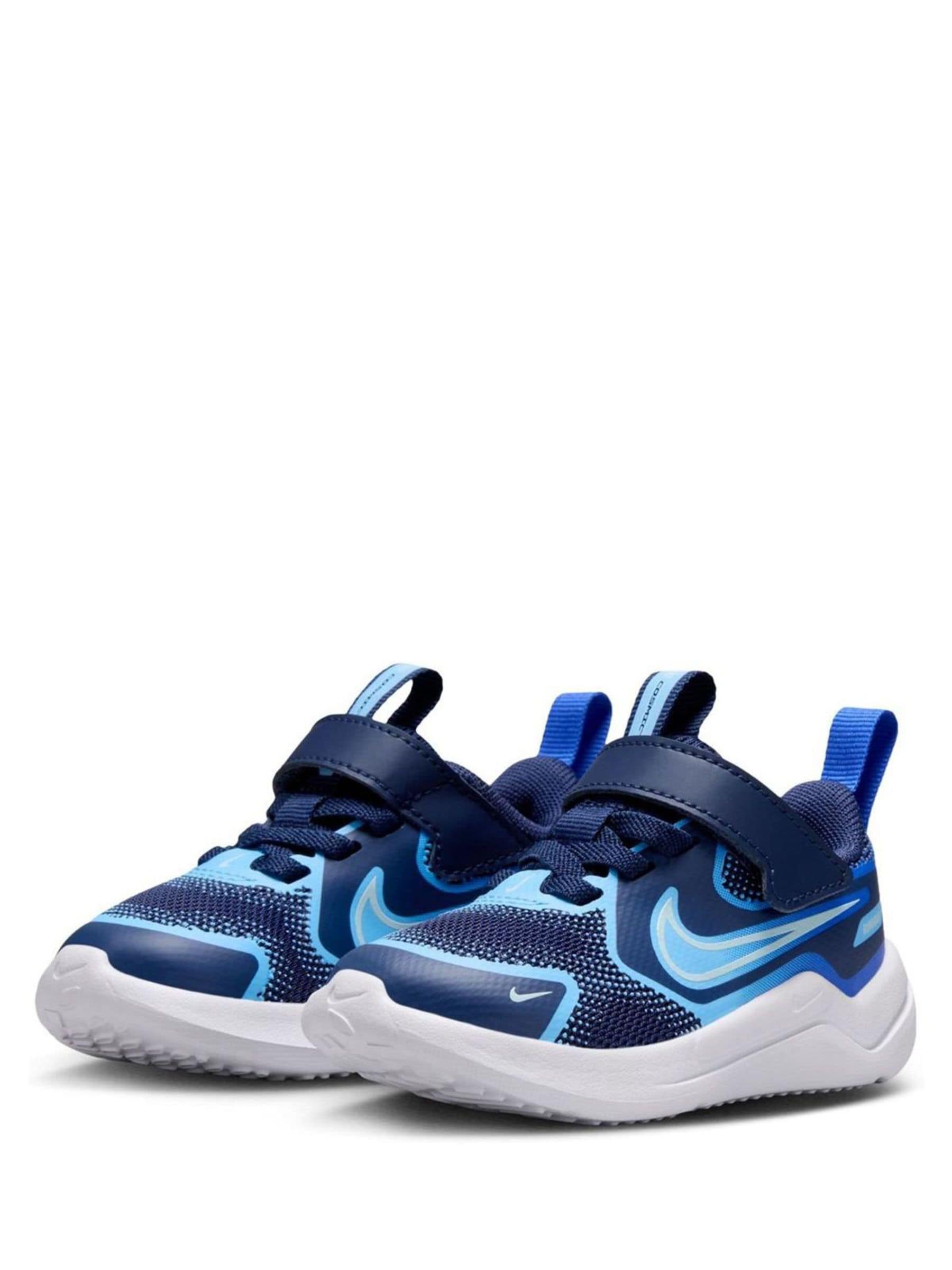 Nike Navy Racer Blue Infant Cosmic Running Trainers image 3