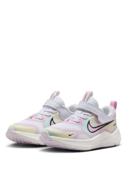 Nike White/Bleached Lilac Junior Cosmic Running Trainers image 2
