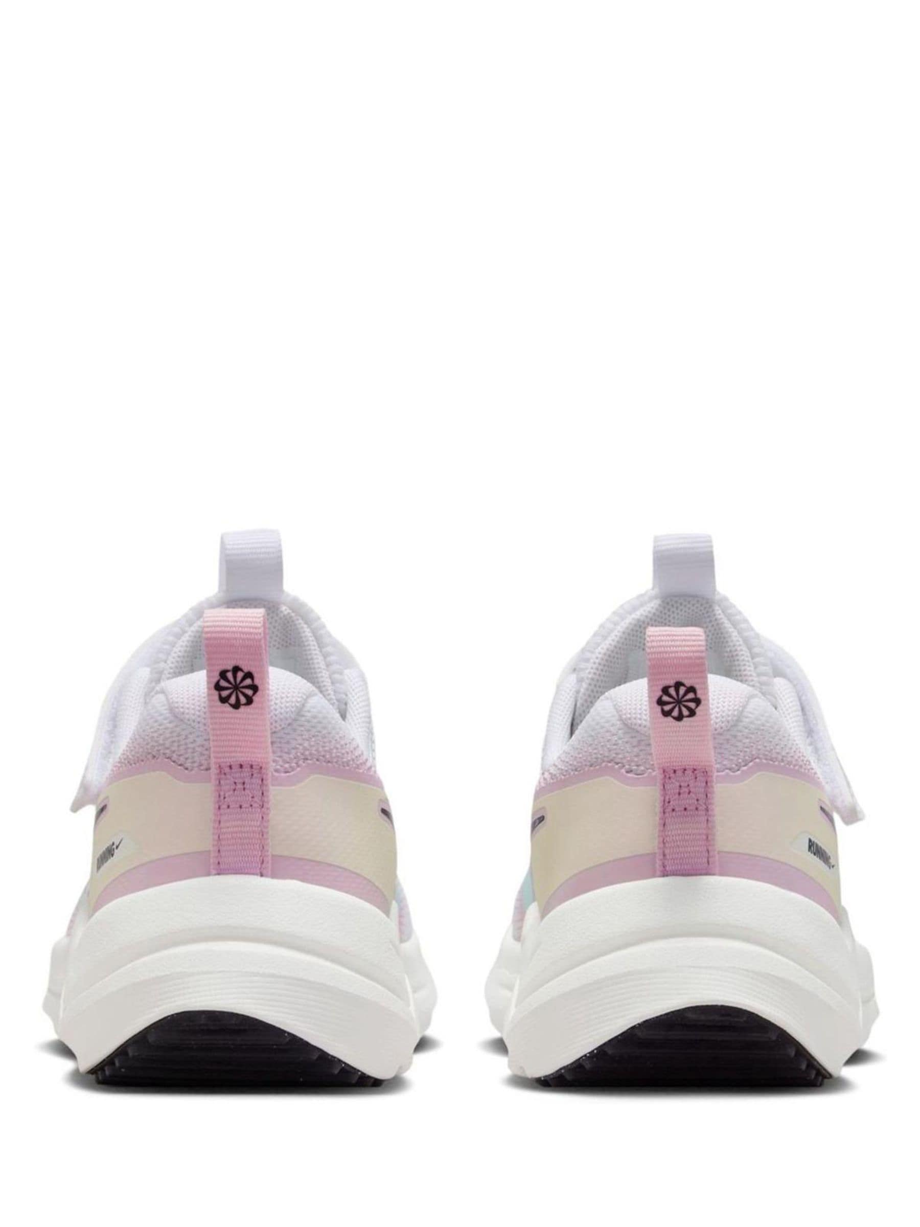 Nike White/Bleached Lilac Junior Cosmic Running Trainers image 3