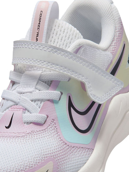 Nike White/Bleached Lilac Junior Cosmic Running Trainers image 6