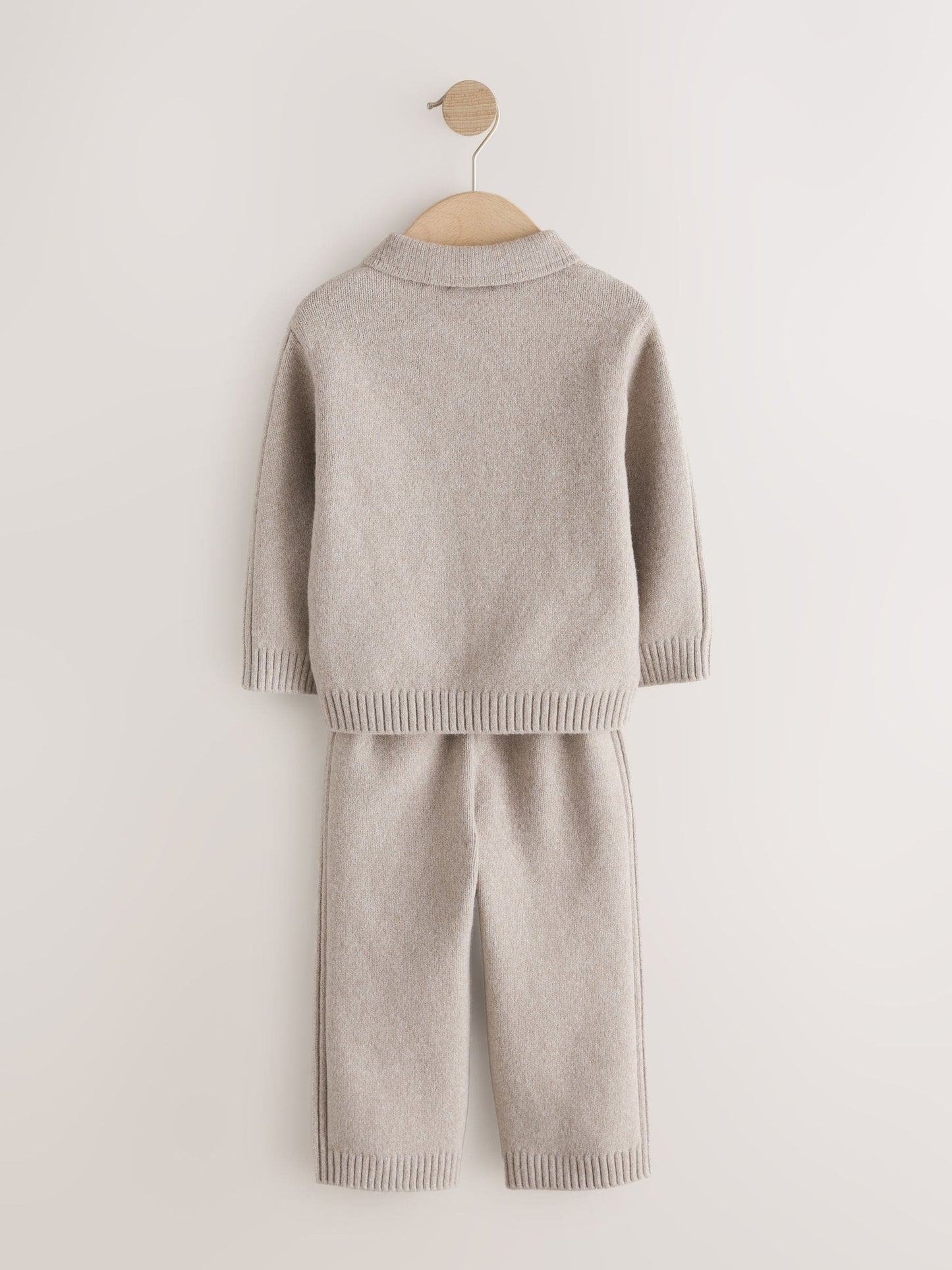 Dsiney Kidz - Neutral Knitted Zip Through Cardigan and Jogger Set (3mths-7yrs) image 6