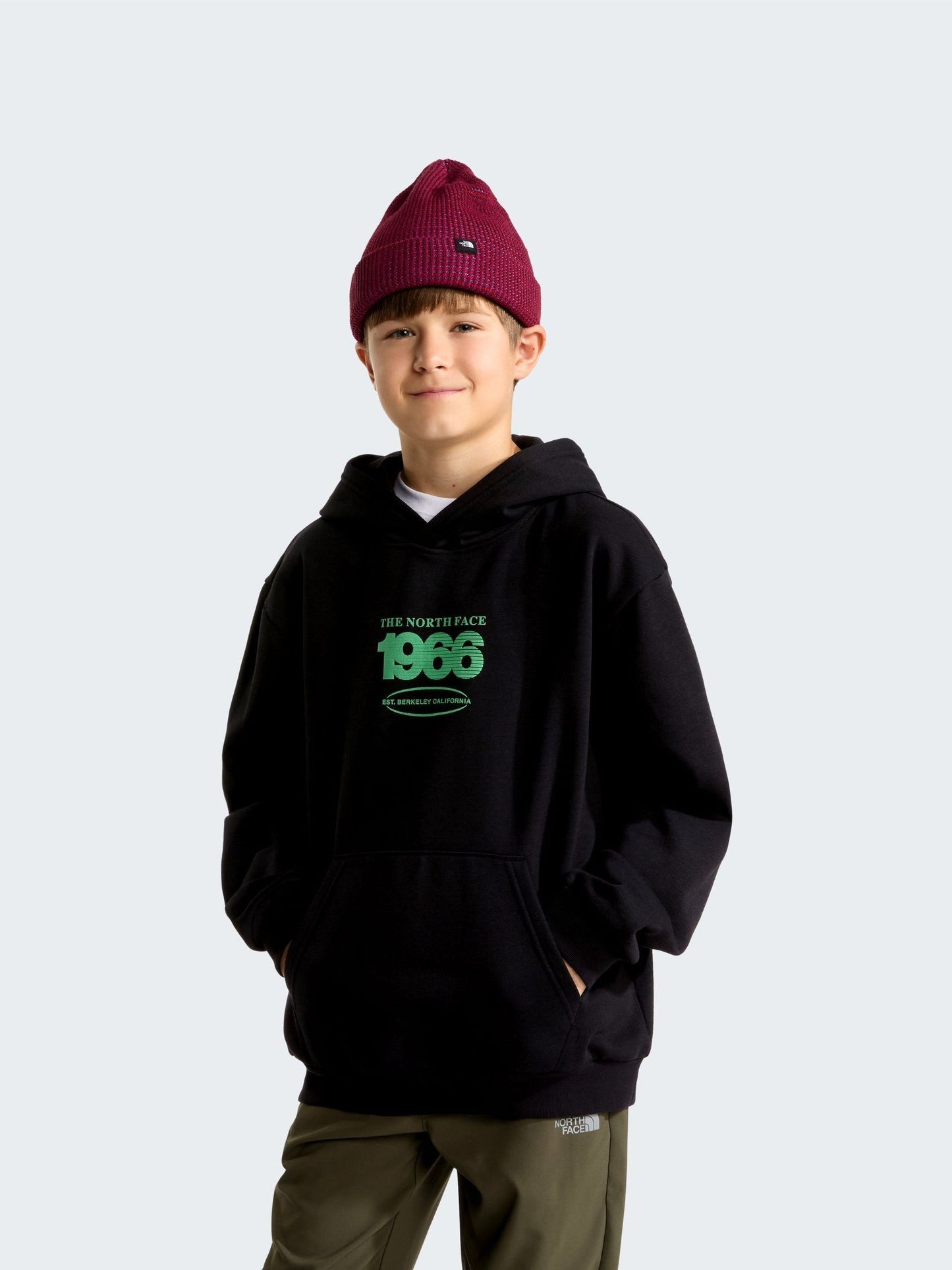 Dsiney Kidz - The North Face Black Teen Track Relaxed Graphic Hoodie image 1