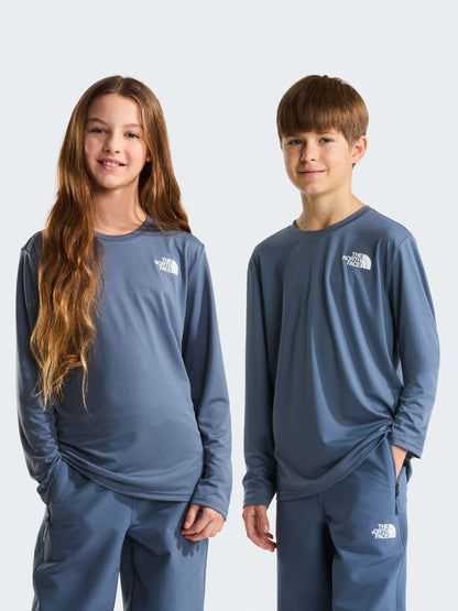 Dsiney Kidz - The North Face Grey 24/7 Long Sleeve Tech T-Shirt image 2