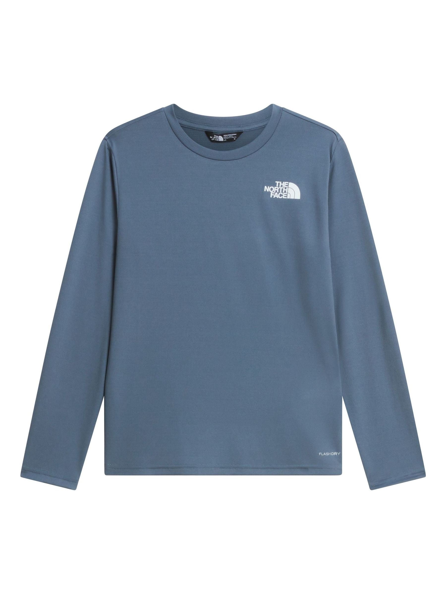 Dsiney Kidz - The North Face Grey 24/7 Long Sleeve Tech T-Shirt image 4