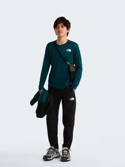 Dsiney Kidz - The North Face Green 24/7 Long Sleeve Tech T-Shirt image 1