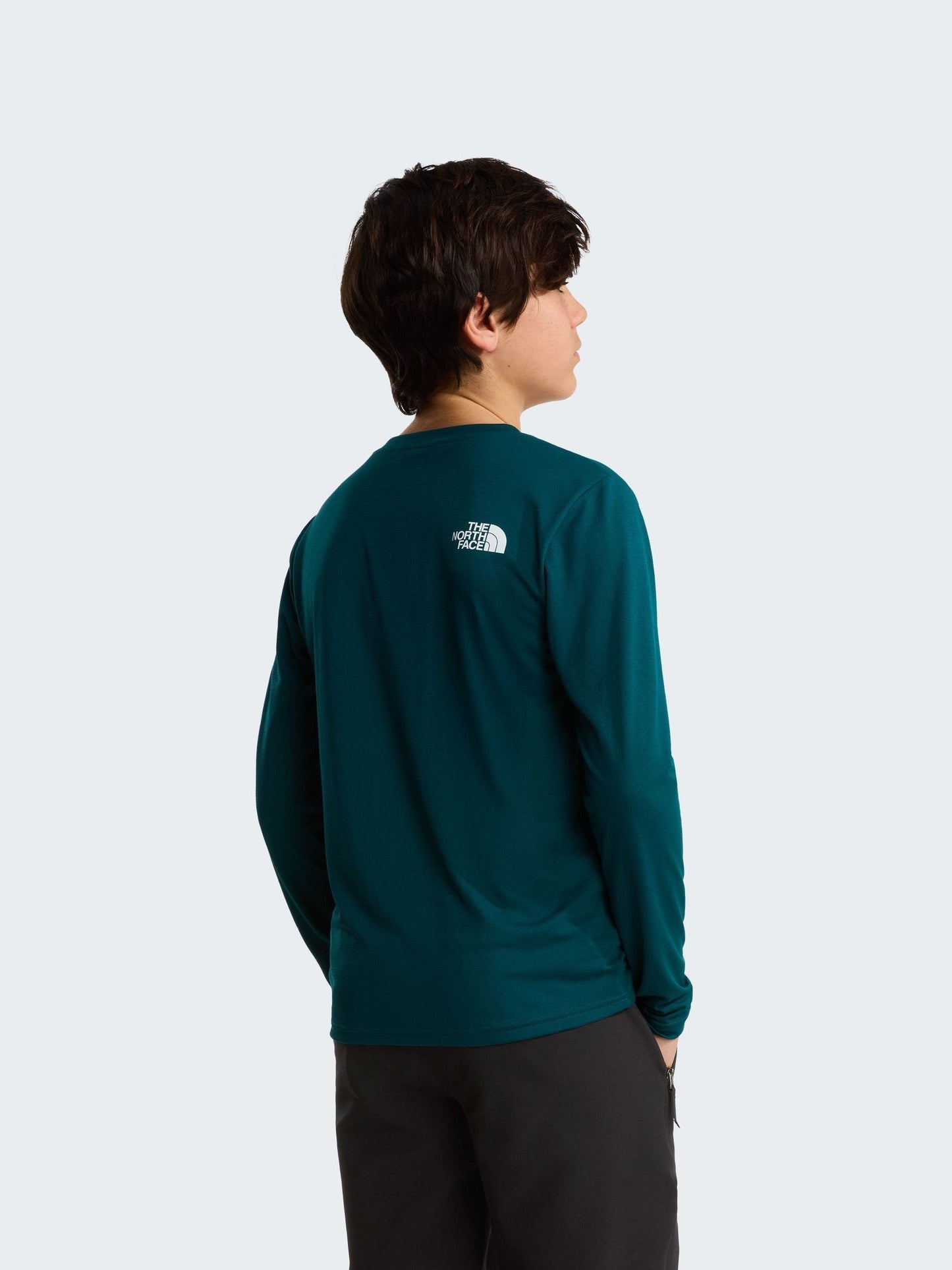 Dsiney Kidz - The North Face Green 24/7 Long Sleeve Tech T-Shirt image 2