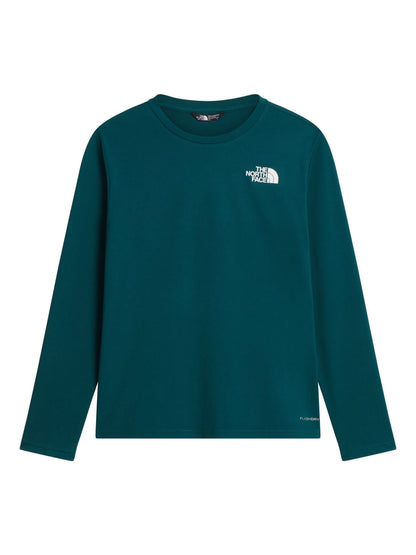 Dsiney Kidz - The North Face Green 24/7 Long Sleeve Tech T-Shirt image 4