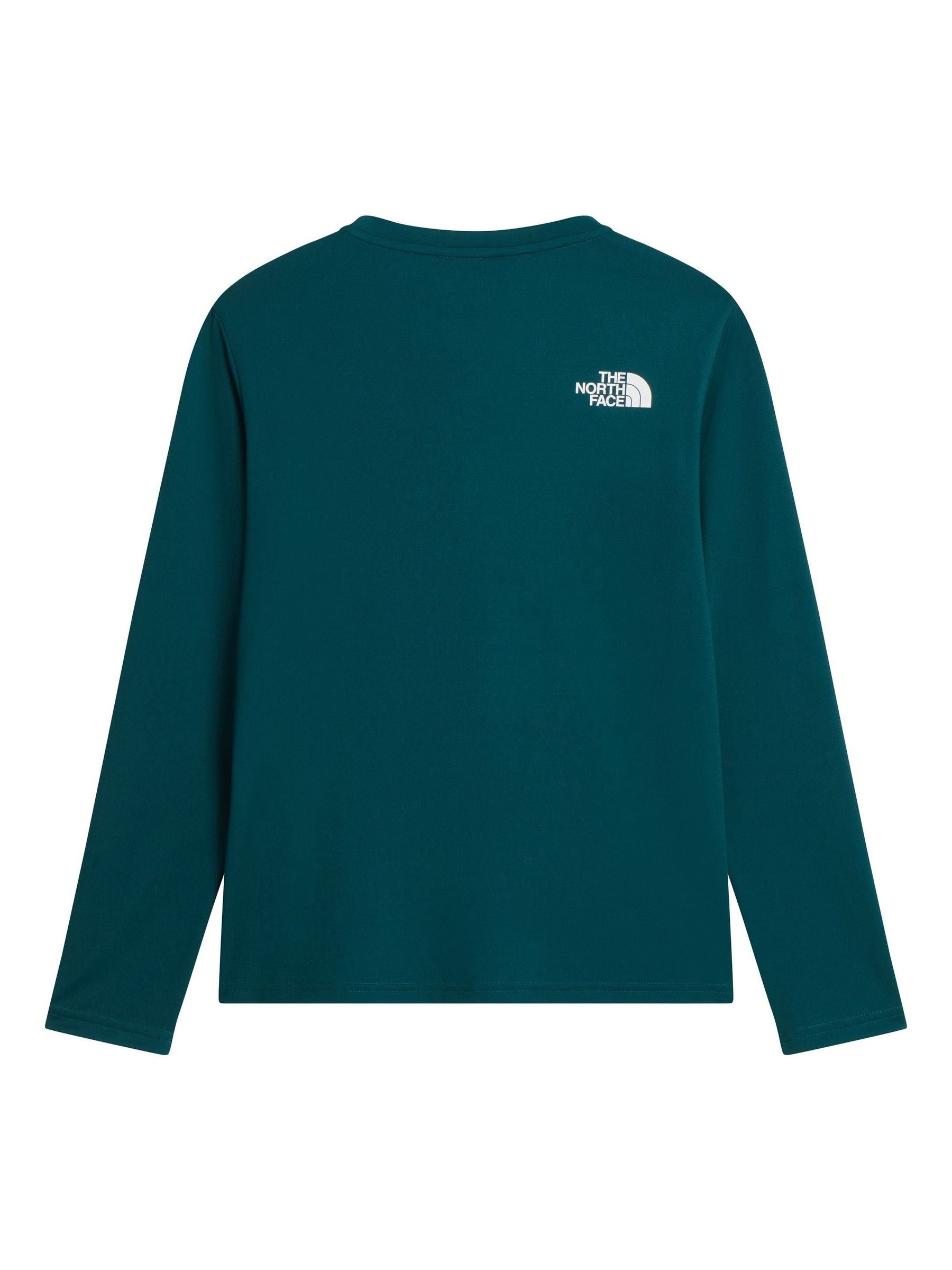 Dsiney Kidz - The North Face Green 24/7 Long Sleeve Tech T-Shirt image 5