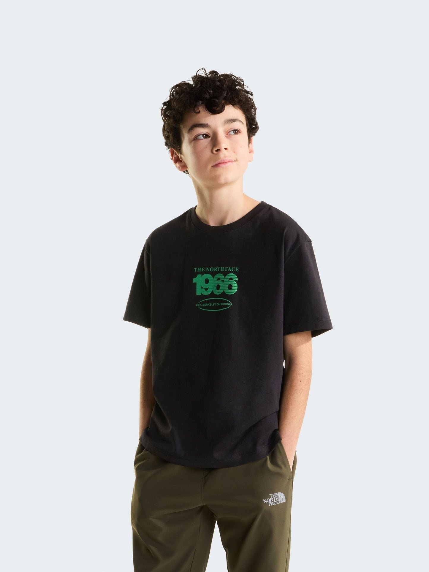 Dsiney Kidz - The North Face Black Teen Track Relaxed Graphic T-Shirt image 1
