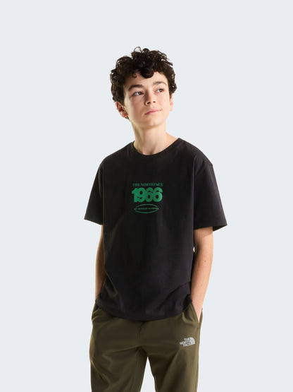 Dsiney Kidz - The North Face Black Teen Track Relaxed Graphic T-Shirt image 1