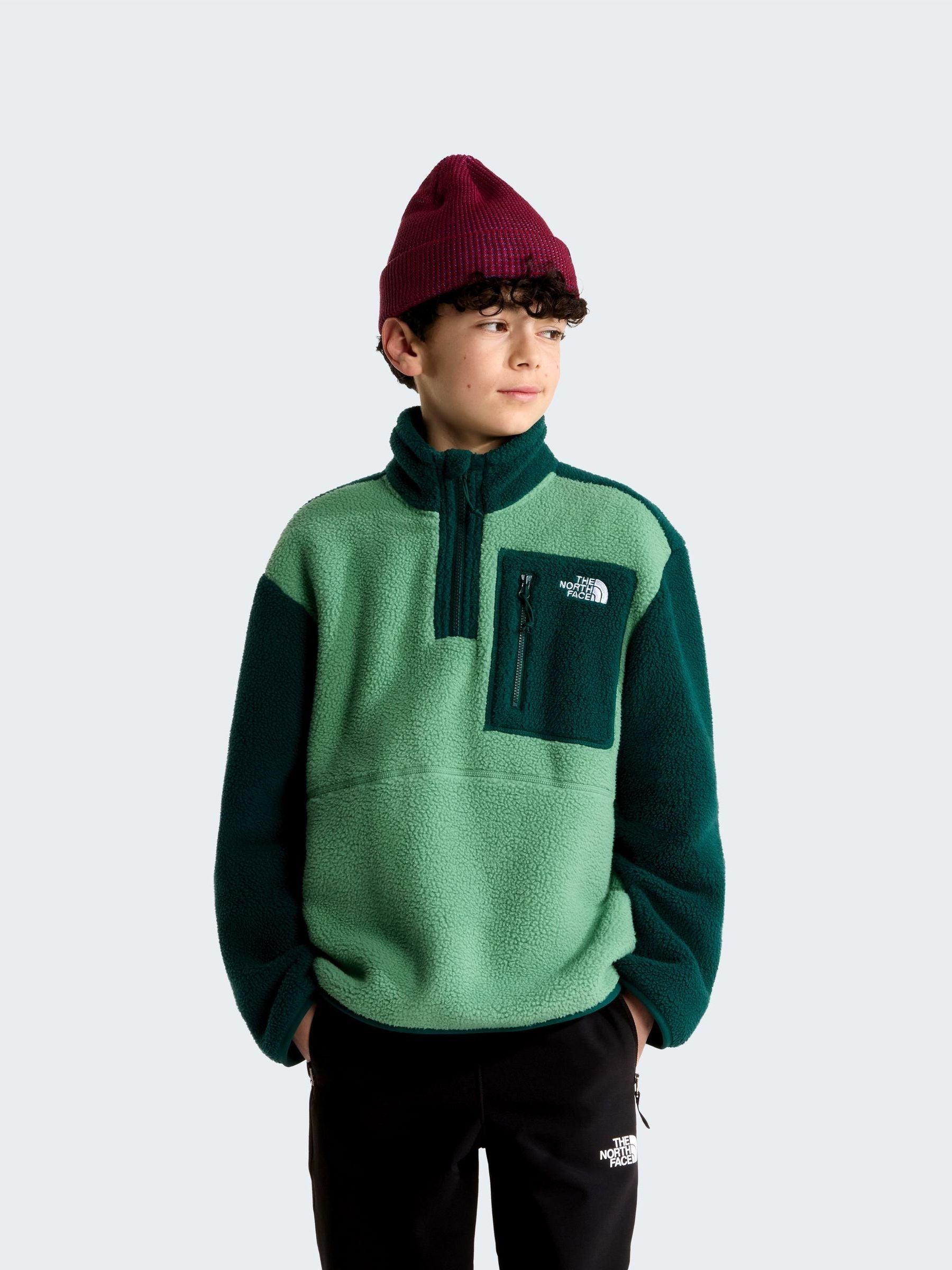 Dsiney Kidz - The North Face Green Yumiori 1/4 Zip Fleece image 1