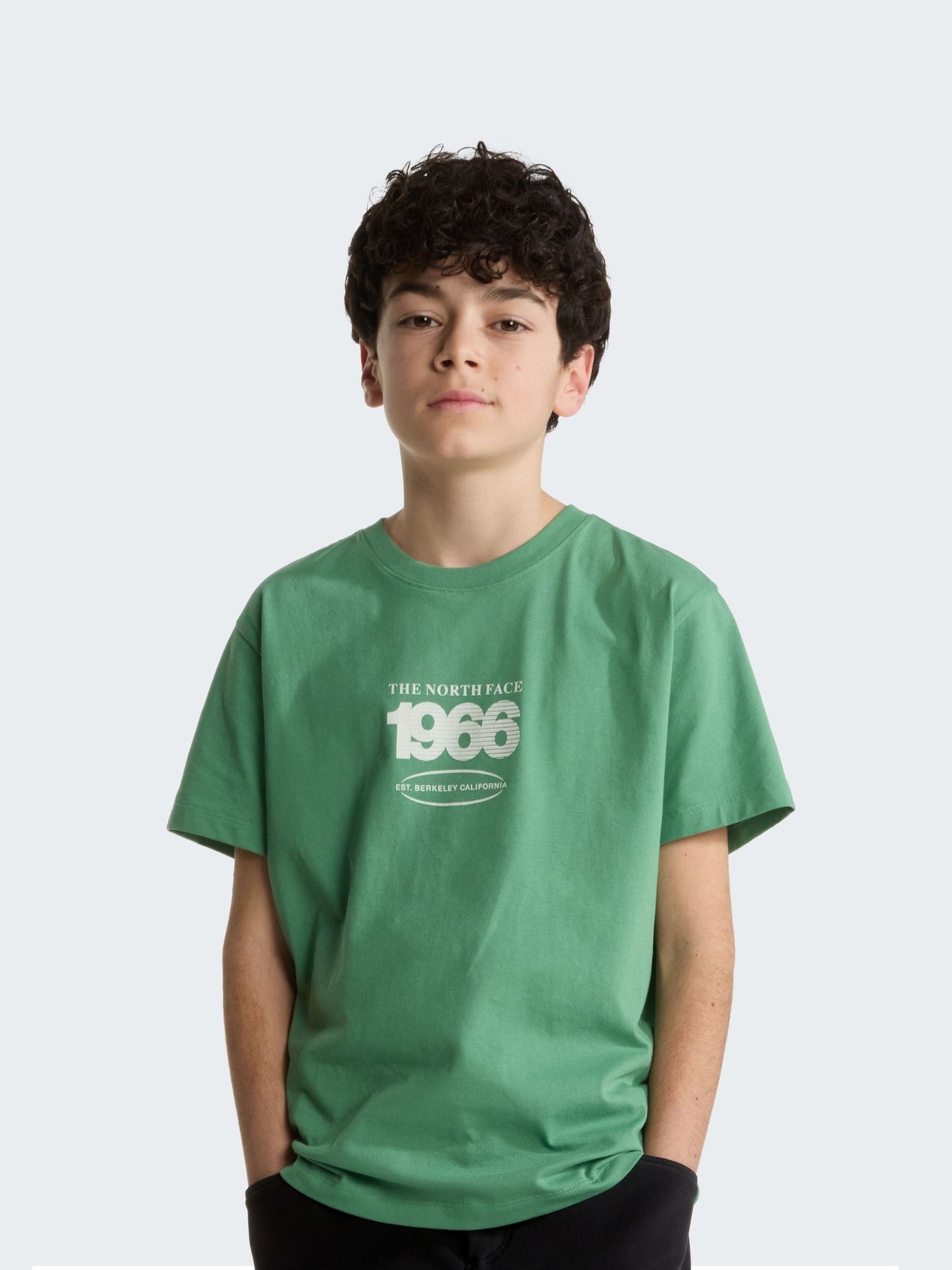 Dsiney Kidz - The North Face Green Teen Track Relaxed Graphic T-Shirt image 1
