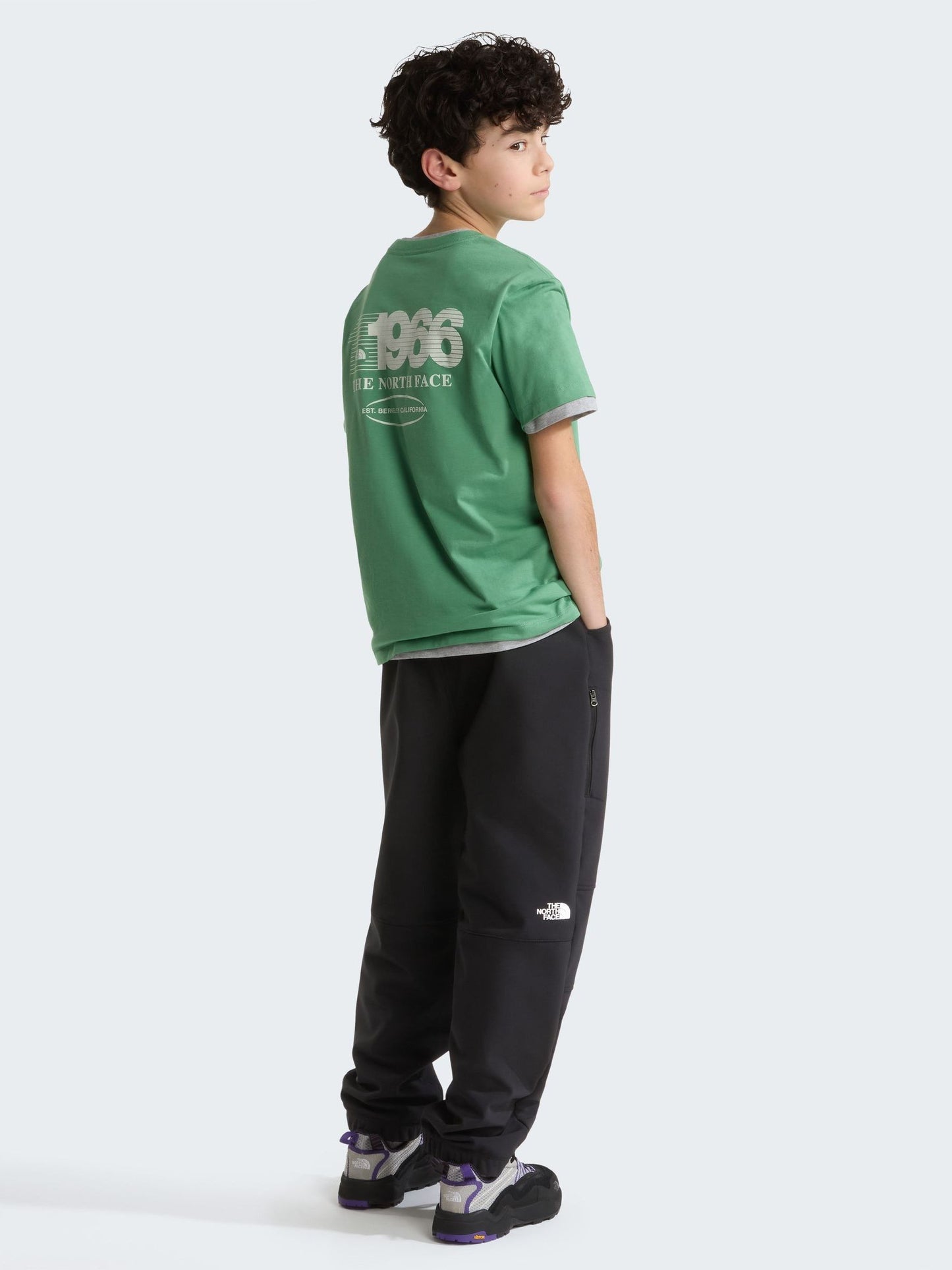 Dsiney Kidz - The North Face Green Teen Track Relaxed Graphic T-Shirt image 3
