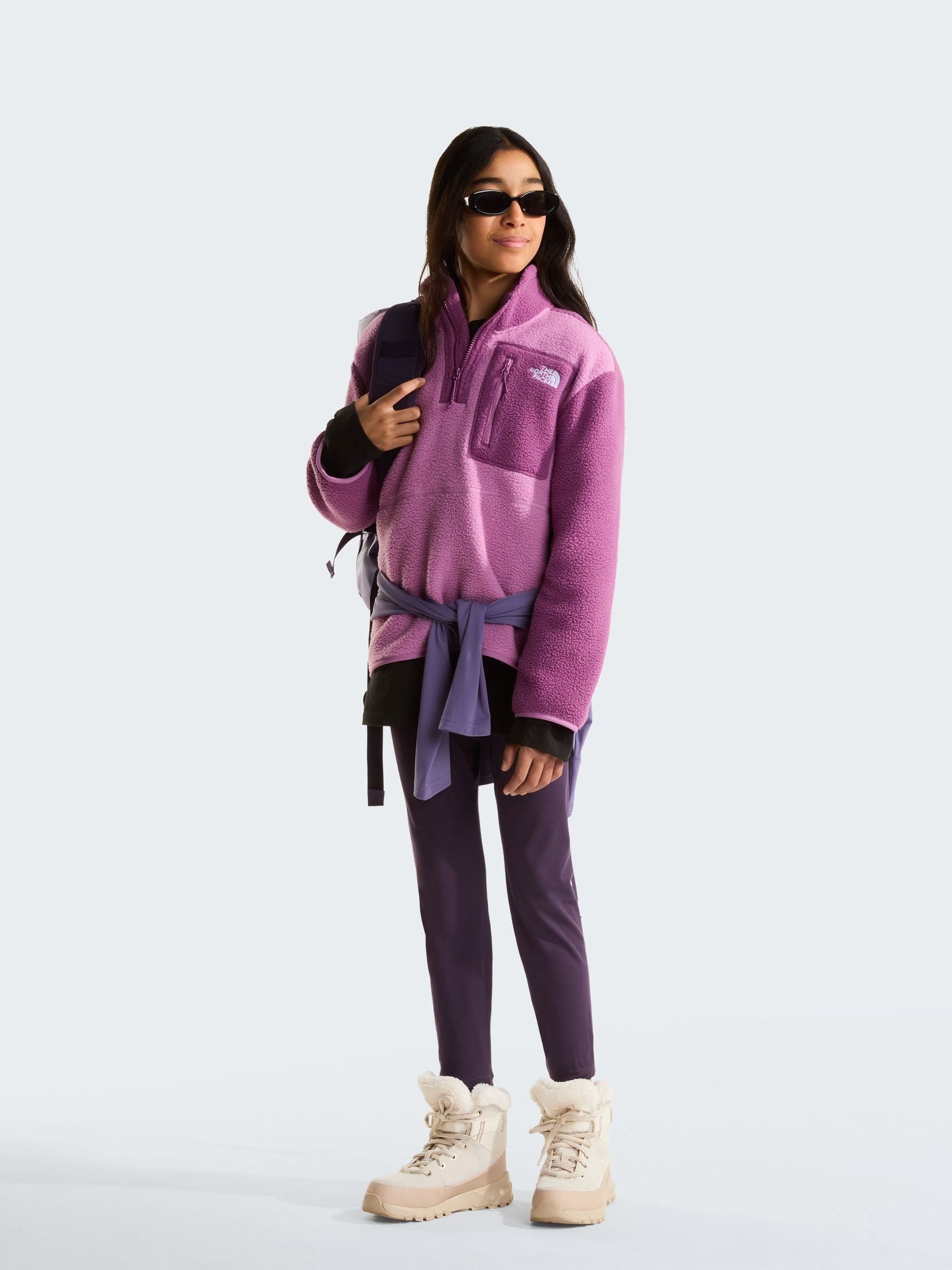 Dsiney Kidz - The North Face Purple Yumiori 1/4 Zip Fleece image 2