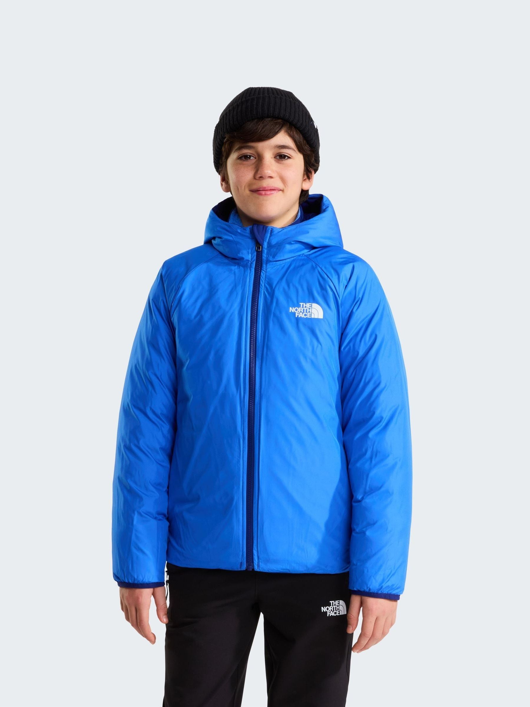 Dsiney Kidz - The North Face Blue Reversible Perrito Hooded Puffer Jacket image 3