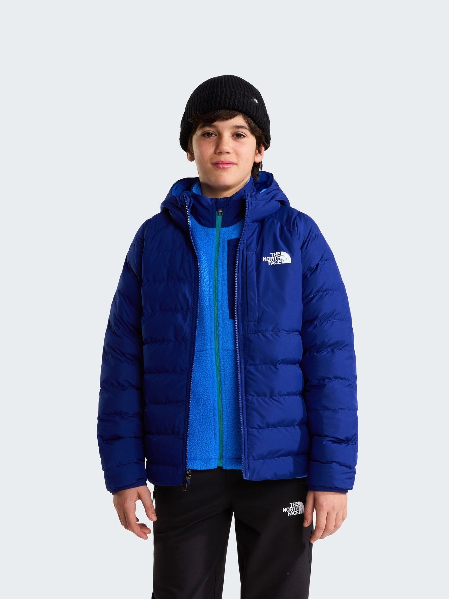Dsiney Kidz - The North Face Blue Reversible Perrito Hooded Puffer Jacket image 5