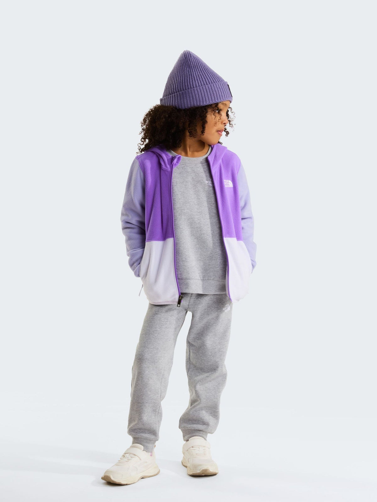 Dsiney Kidz - The North Face Purple Kids Glacier Full Zip Hooded Fleece image 4