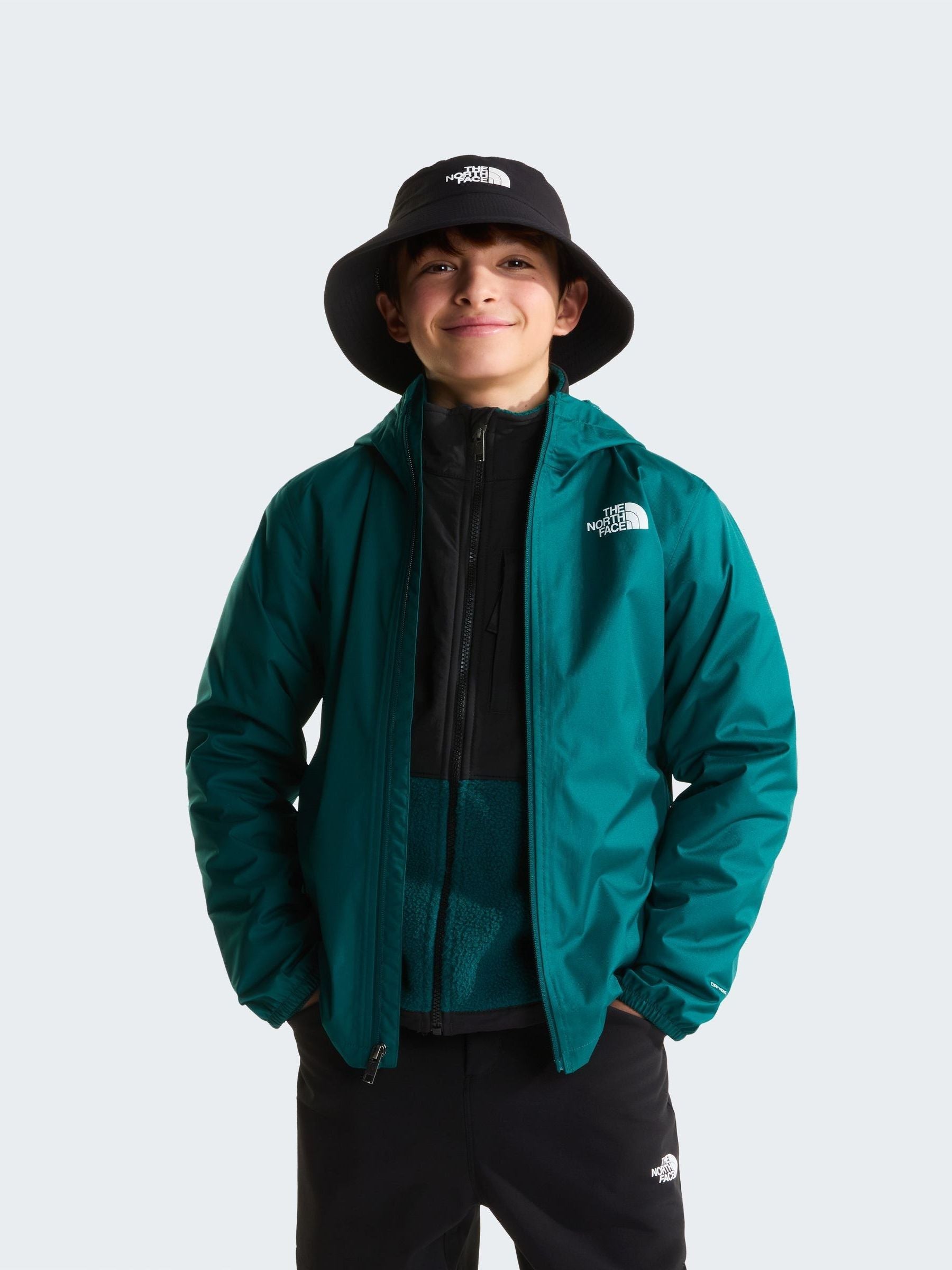 Dsiney Kidz - The North Face Green Teen Zipline Rain Jacket image 4