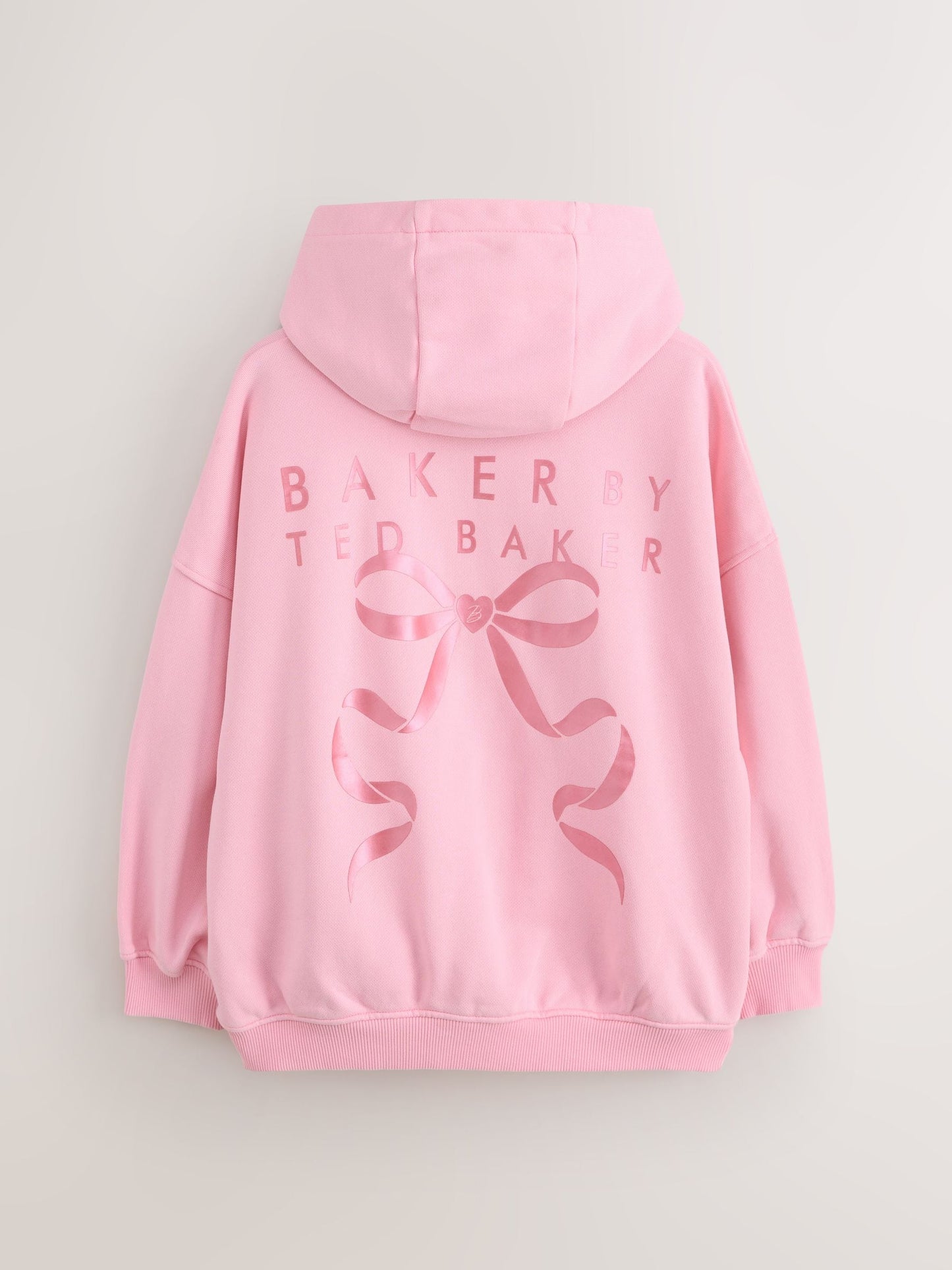 Baker by Ted Baker Oversized Fluro Pink Hoodie image 6