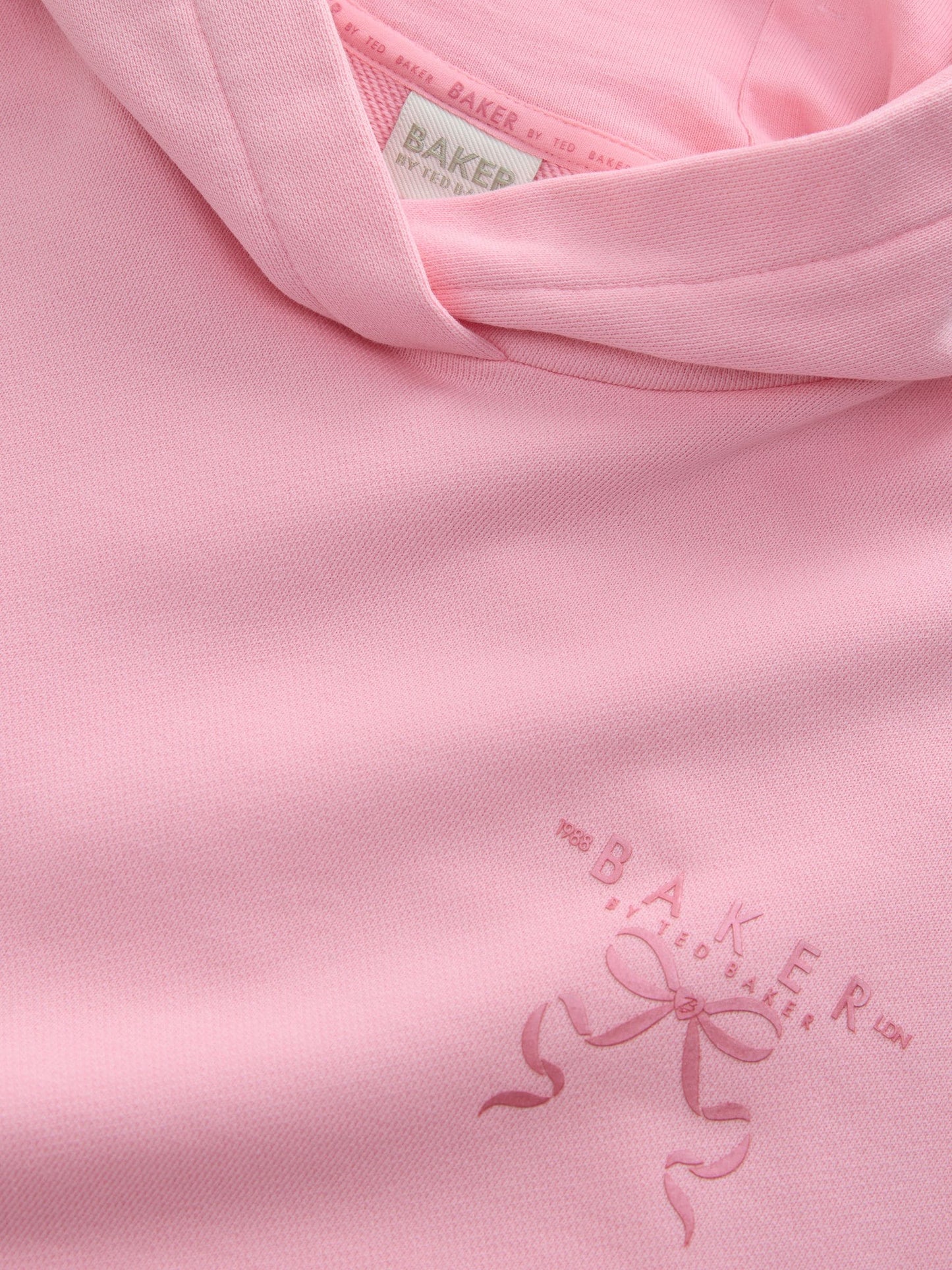 Baker by Ted Baker Oversized Fluro Pink Hoodie image 7