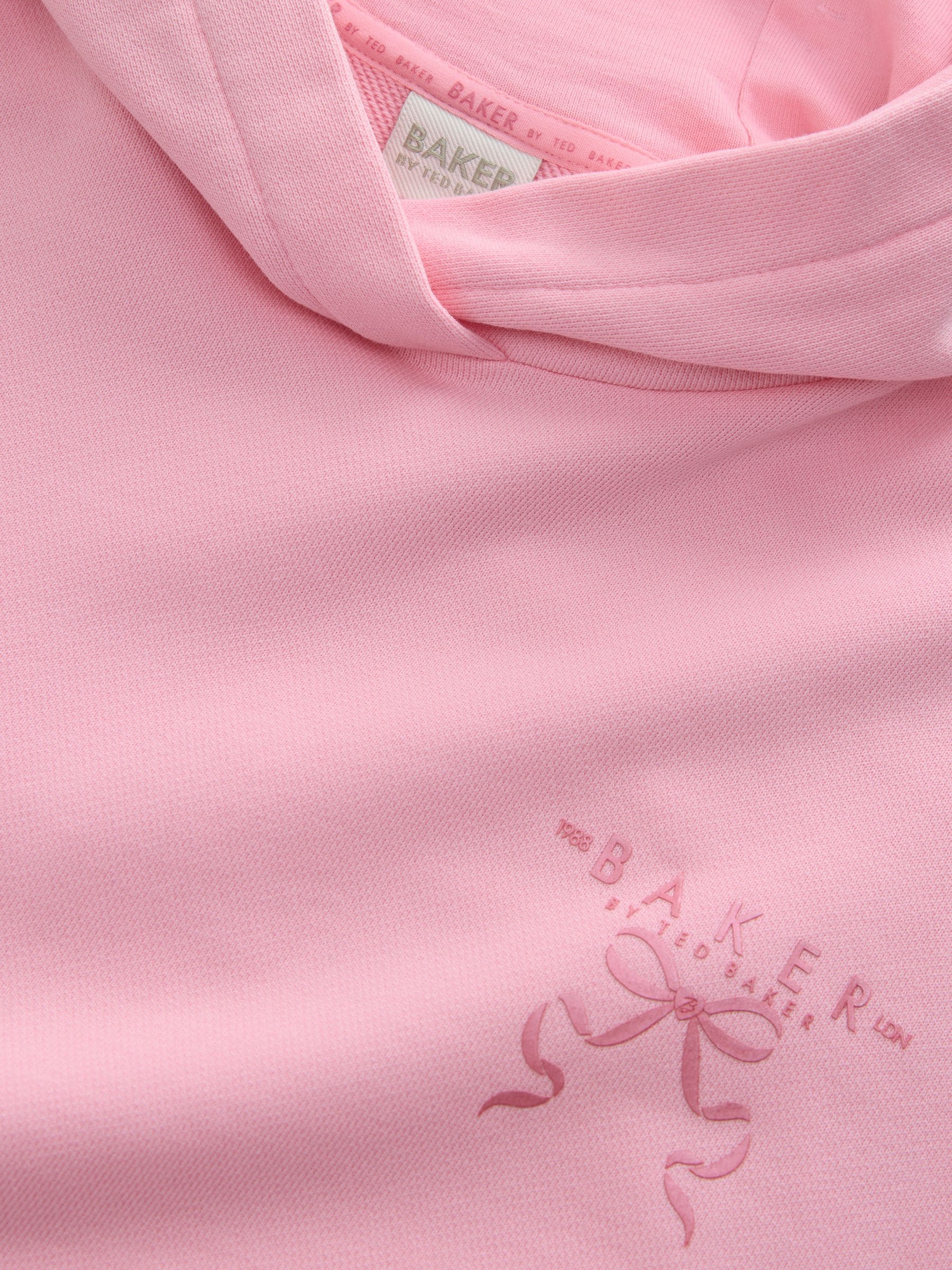 Baker by Ted Baker Oversized Fluro Pink Hoodie image 7